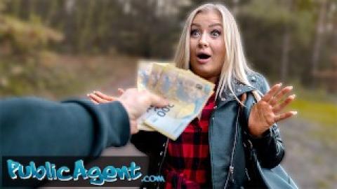 Public Agent - дивата блондинка получи пари за секс